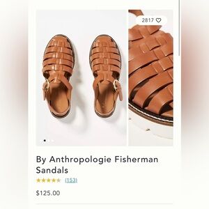 Anthropologie Fisherman Sandals ( light brown )